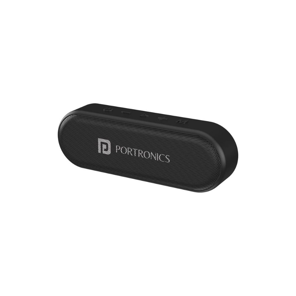 Portronics Phonic 15W Portable Wireless Bluetooth Speaker with TWS - Black