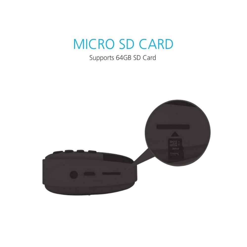 Portronics Plugs POR-141 Portable Speaker with FM  Micro SD Card Support Black