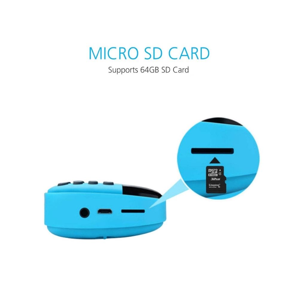 Portronics POR-142 Plugs Portable Speaker with FM  MicroSD card Support Blue