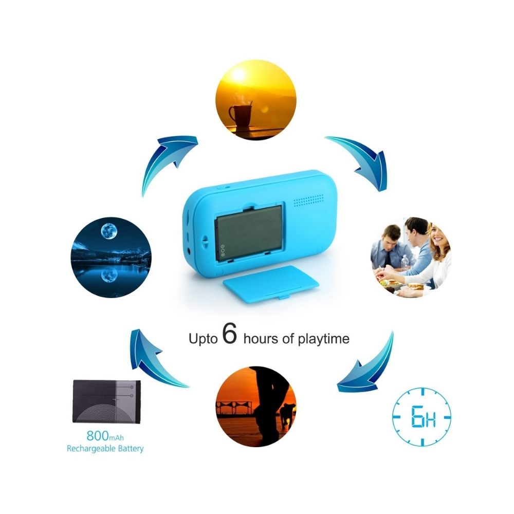 Portronics POR-142 Plugs Portable Speaker with FM  MicroSD card Support Blue