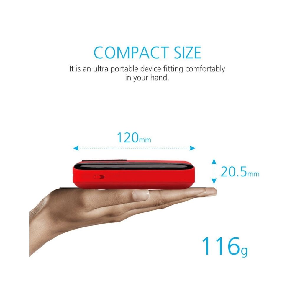 Portronics POR-143 Plugs Portable Speaker with FM  MicroSD card Support Red