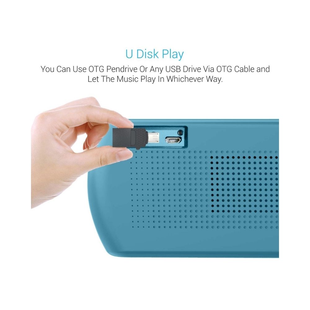 Portronics POR-780 6 Watt 21 Channel Wireless Bluetooth Portable Speaker Blue