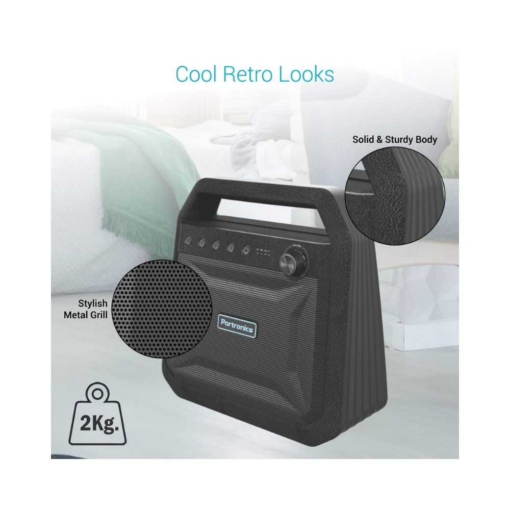 Portronics Roar POR-549 2x12W Bluetooth 42 Stereo Speaker with TWS-Black