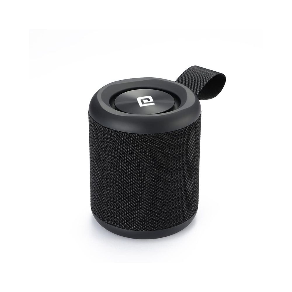 Portronics SoundDrum P 20W Portable Bluetooth Speaker with 6-7 hrs Playback Time Handsfree Calling USB Slot Aux-in Port Type C Charging Black