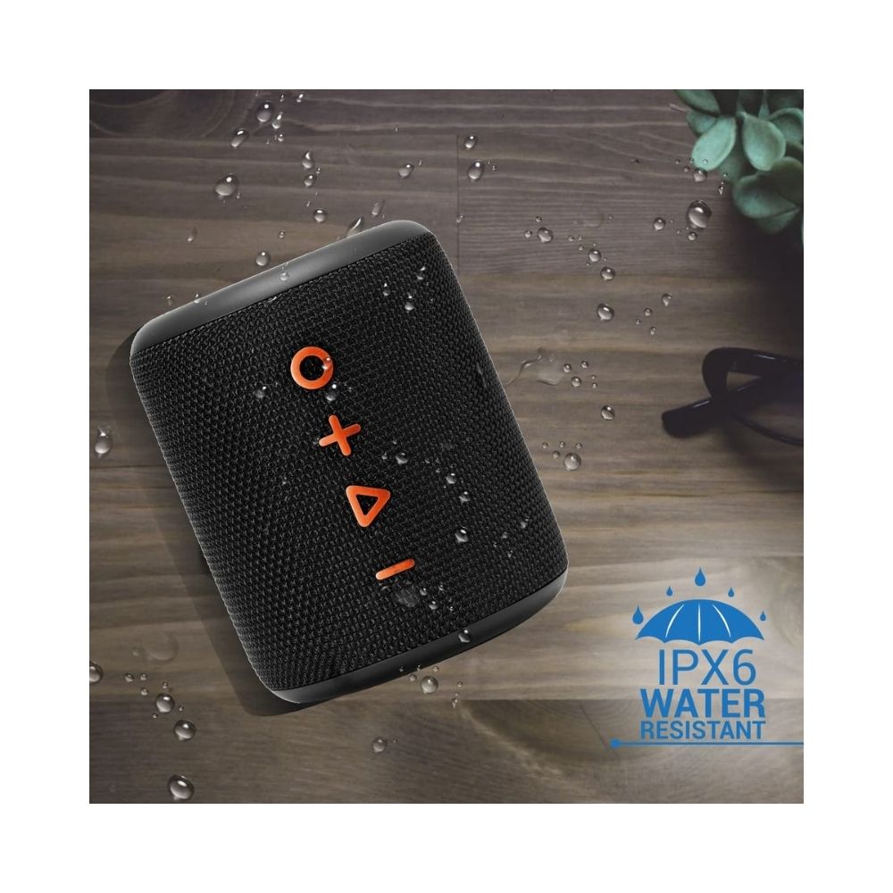 Portronics SoundDrum Plus a 15W POR-1040 Bluetooth 50 Portable Stereo Speaker Comes with Boosted Bass - Black