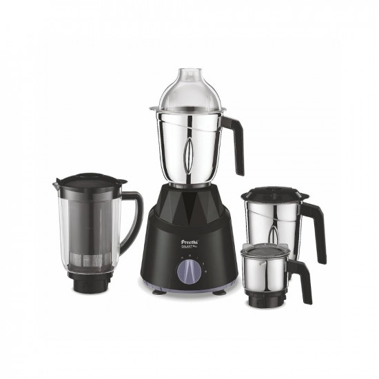Preethi Galaxy Plus MG-250 Mixer grinder 750 watt PinkBlack 4 Jars - Super Extractor juicer Jar