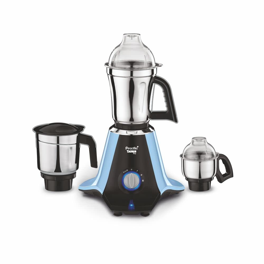 Preethi Taurus Pro MG-259 mixer grinder 1000 watt Blue-Black 3 jars 2yr Guarantee  Lifelong Free Service