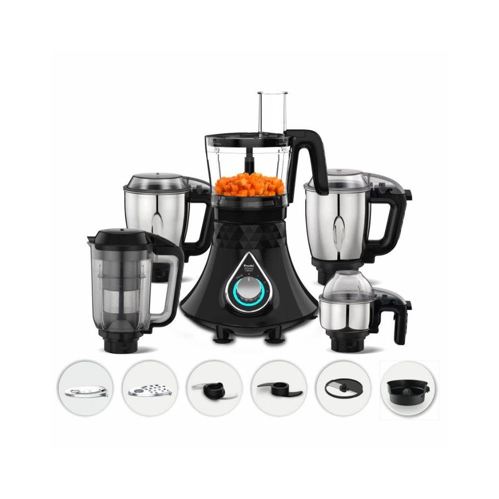 Preethi Zodiac Cosmo MG236 Mixer Grinder 750 watt with 5 Jars Includes Super Extractor juicer Jar