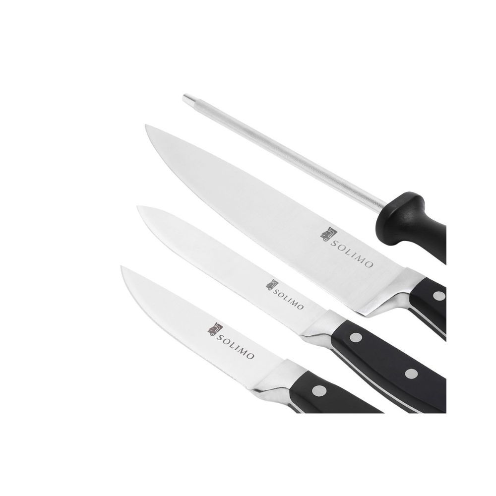 Premium High-Carbon Stainless Steel Kitchen Knife Set (Silver)