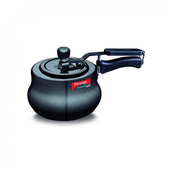Prestige 3 Litres Nakshatra Plus Svachh Induction Base Inner Lid Hard Anodized Pressure Cooker  Black  Deep lid Spillage Control  Handi  Anti-Bulge Base  Sturdy Handle