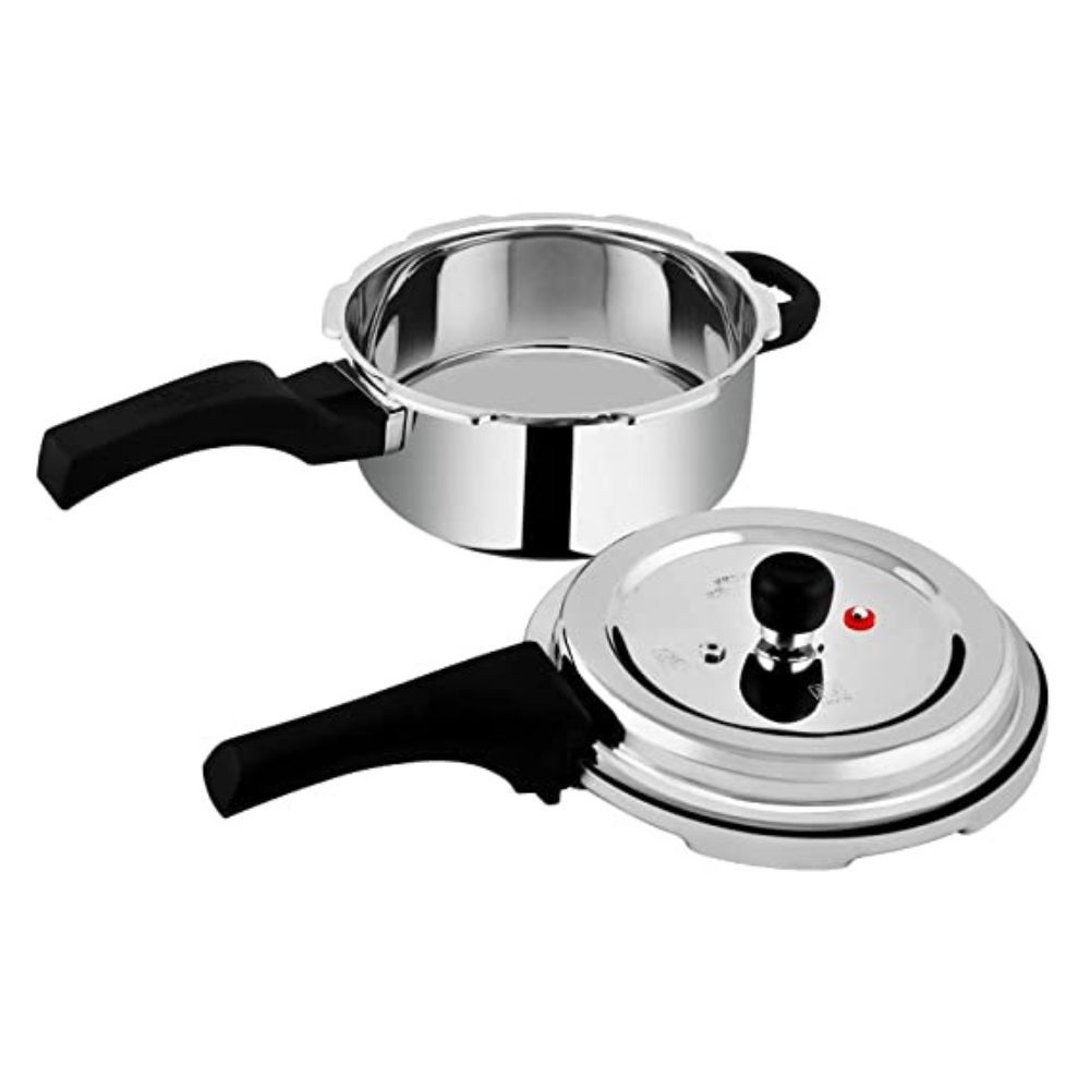 Prestige Deluxe Alpha Svachh Stainless Steel Spillage Control Pressure Cooker 3 L Silver