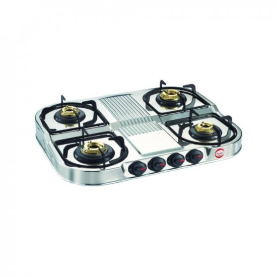 Prestige Gas Stove Duplex Dgs 4 Burner Manual Steel