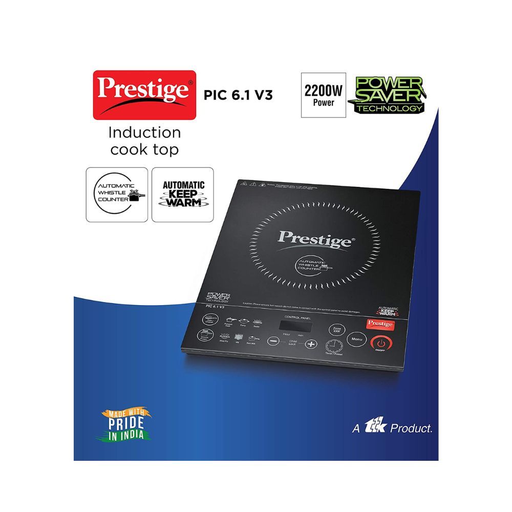Prestige Induction Cooktop Pic 61 V3 2200 Watts - Black
