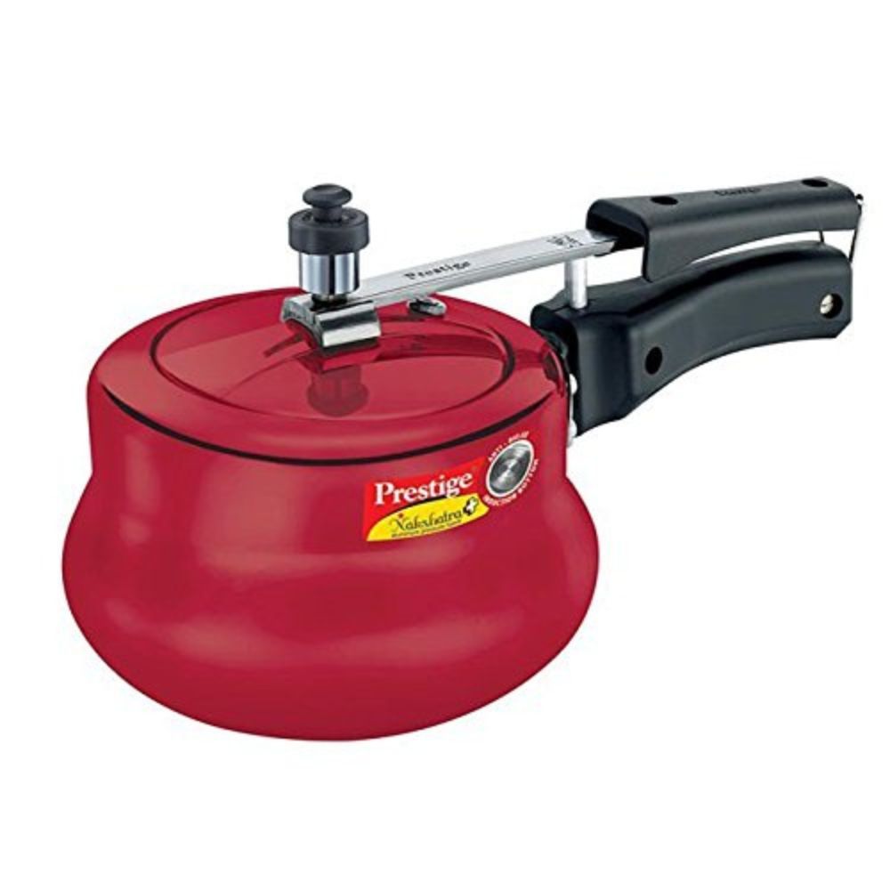 Prestige Nakshatra Plus Aluminium Inner Lid Pressure Handi 2 Litres Red