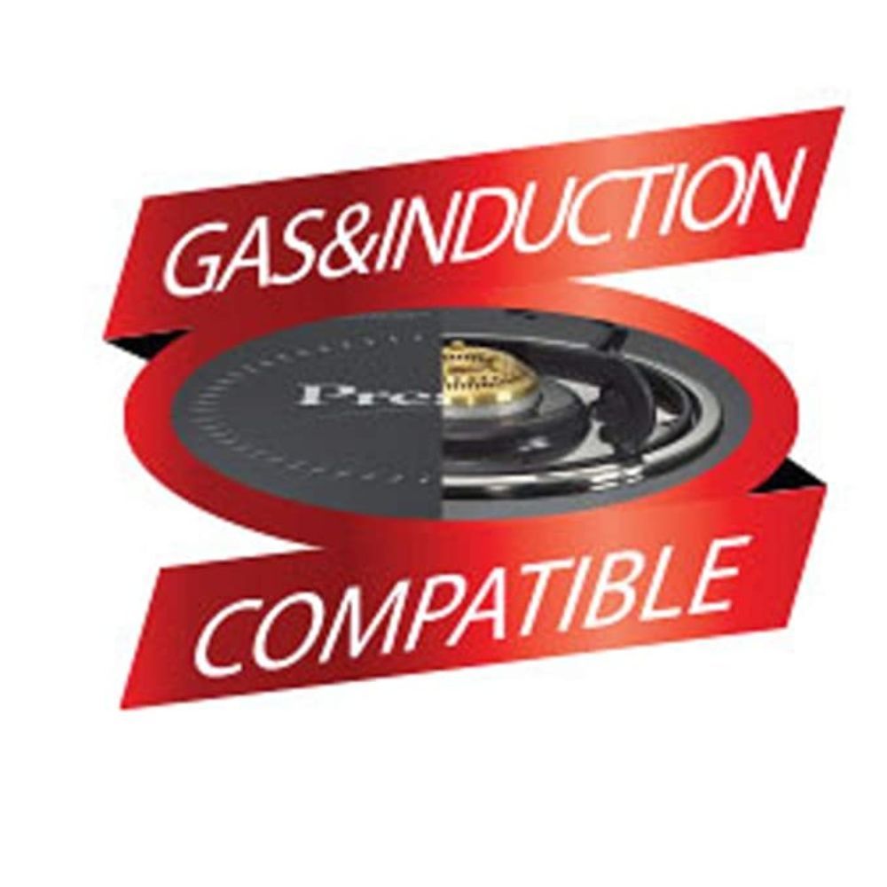 Prestige Nakshatra Plus Aluminium Inner Lid Pressure Handi 5 Litres Red