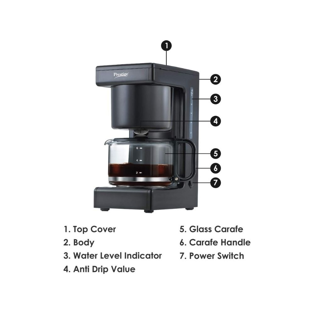 Prestige PCMD 1.0 650-Watt Drip Coffee Maker