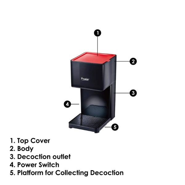 Prestige PCMD 2.0 41855 400-Watt Drip Coffee Maker (Black)