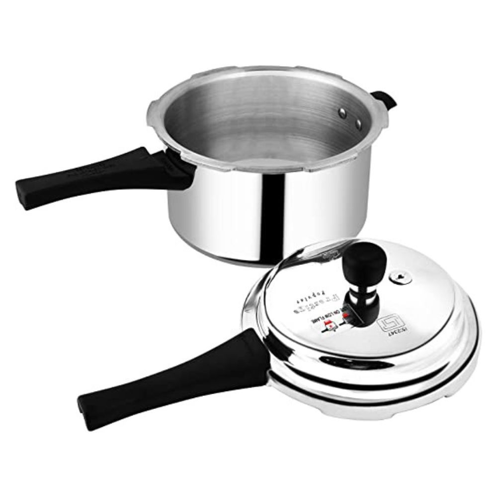 Prestige Popular Aluminium Outer Lid Pressure Cooker 3 Litres Silver