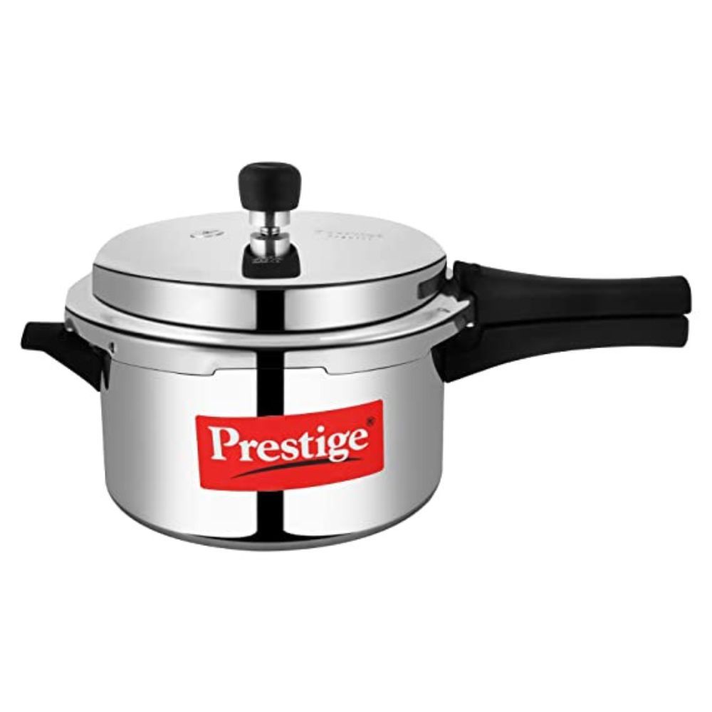 Prestige Popular Aluminium Outer Lid Pressure Cooker, 3 Litres, Silver