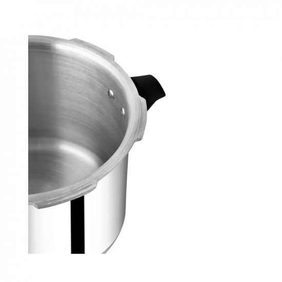 Prestige Popular Virgin Aluminium Precision Weight Valve Outer Lid Pressure Cooker 5 L Silver 5 liters
