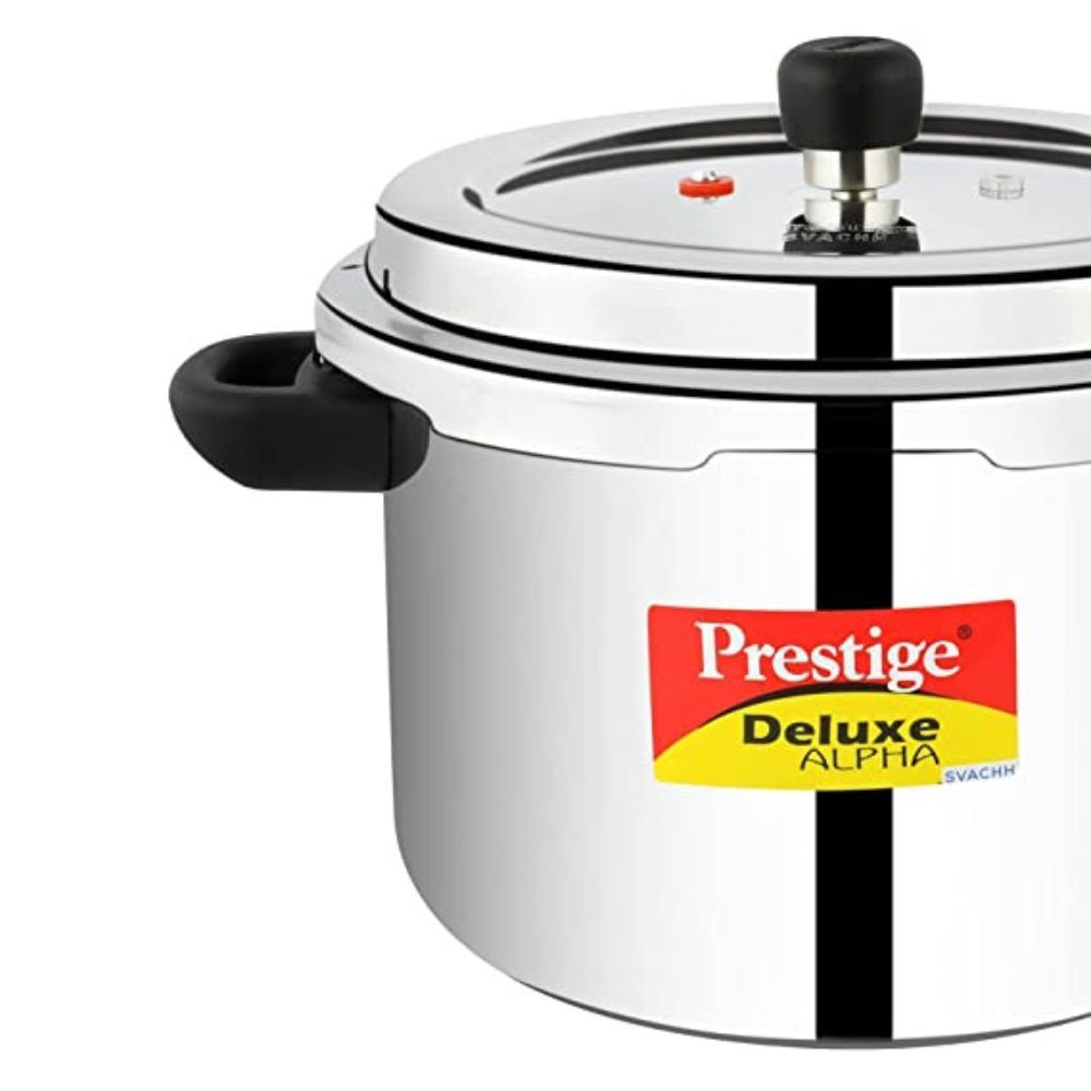Prestige Svachh Deluxe Alpha 6.5 Litre Stainless Steel Outer Lid Pressure Cooker