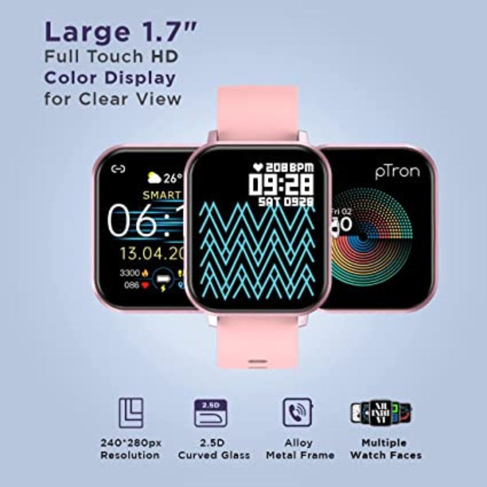 PTron Force X11 Bluetooth Calling Smartwatch with 1.7