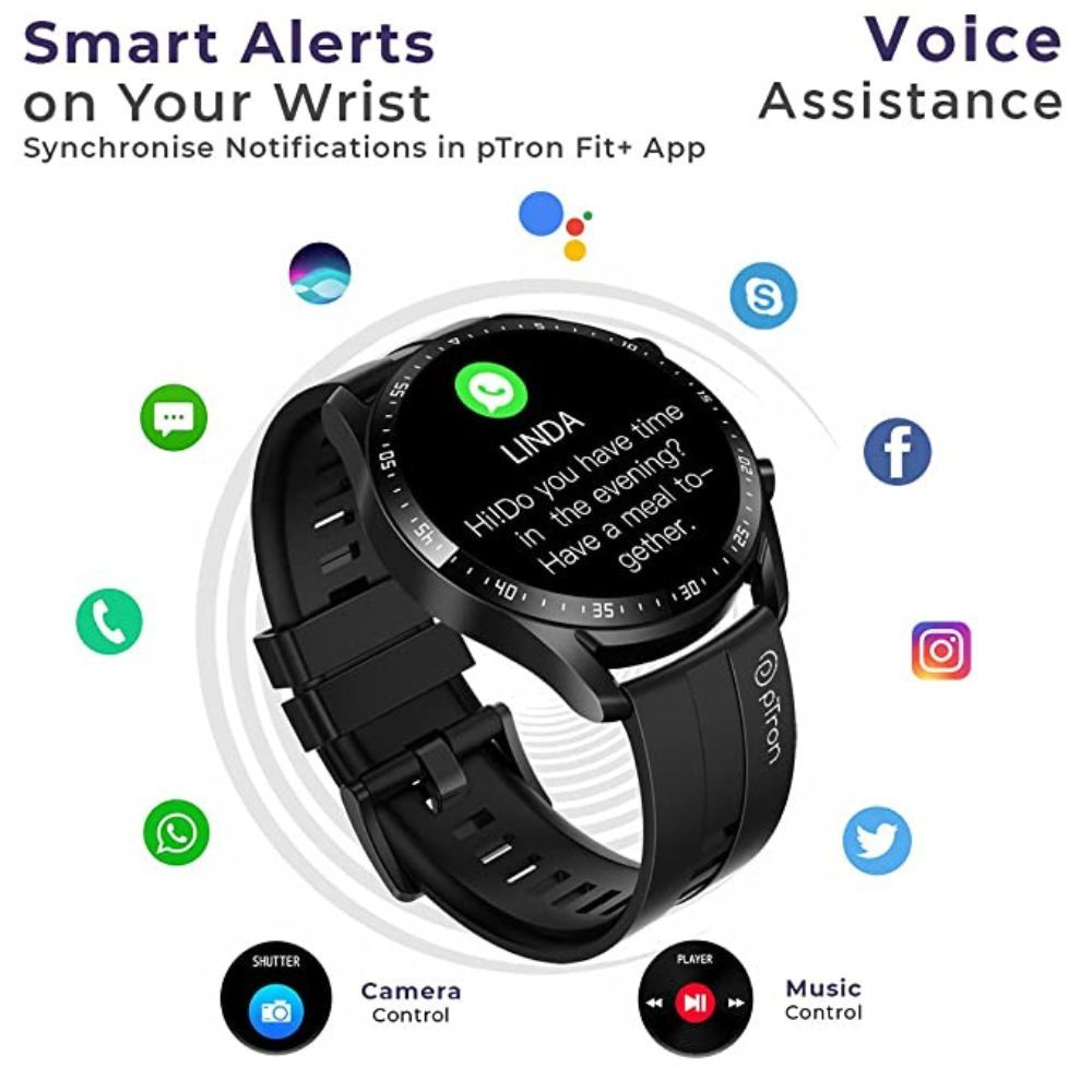 PTron Newly Launched Force X11P Bluetooth Calling Smartwatch with 1.3