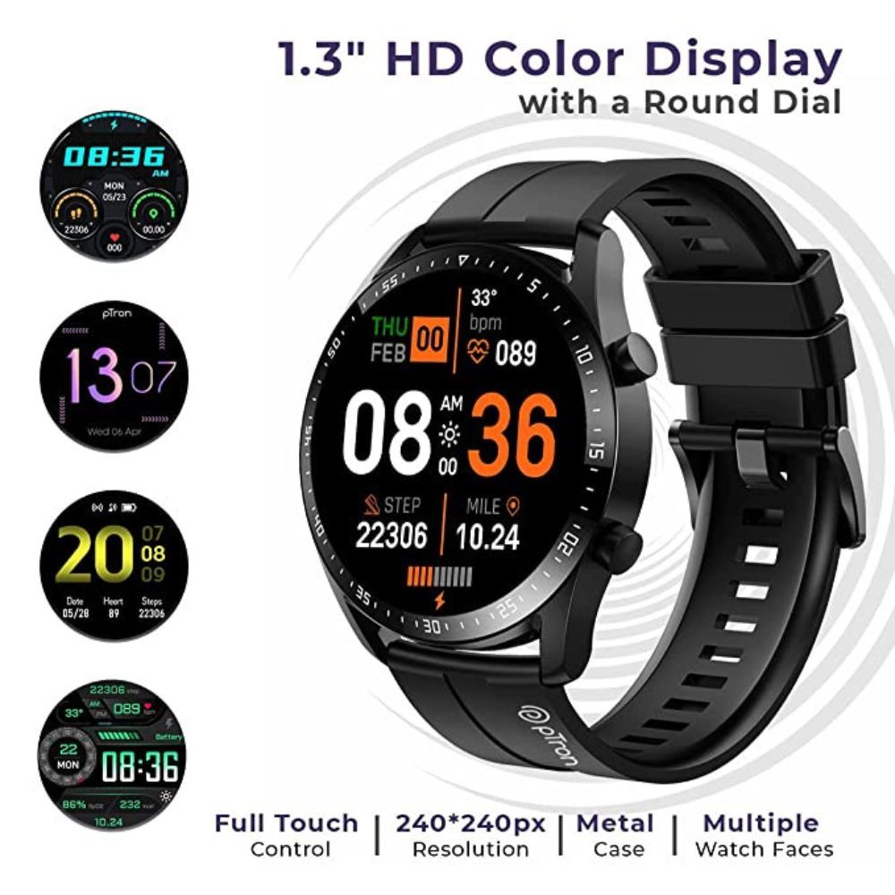 PTron Newly Launched Force X11P Bluetooth Calling Smartwatch with 1.3