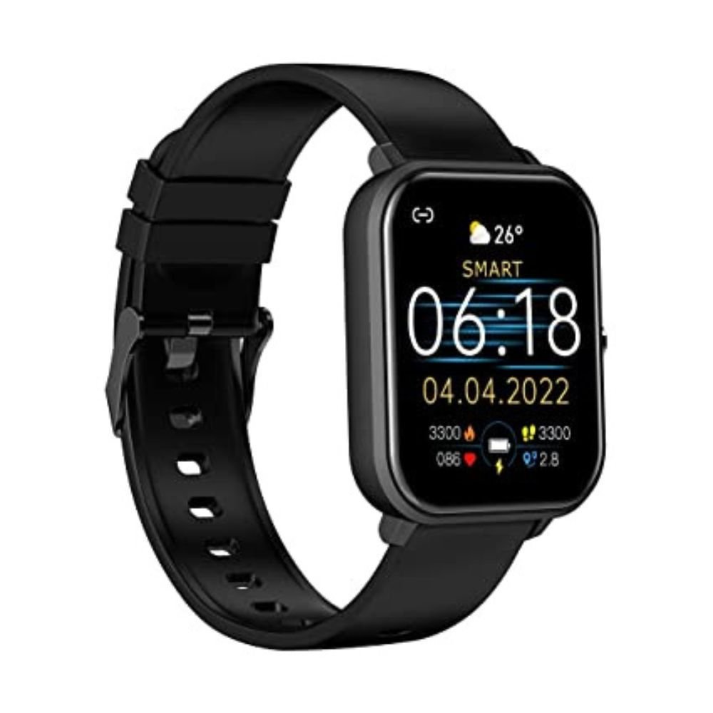 pTron Pulsefit Pro Bluetooth Calling Smartwatch, 1.69&quot; Full Touch Color Display, SpO2, Real 24/7 HR Tracking, 100s of Watch Faces, 7Days Battery Life, Health/Fitness Trackers &amp; IP68