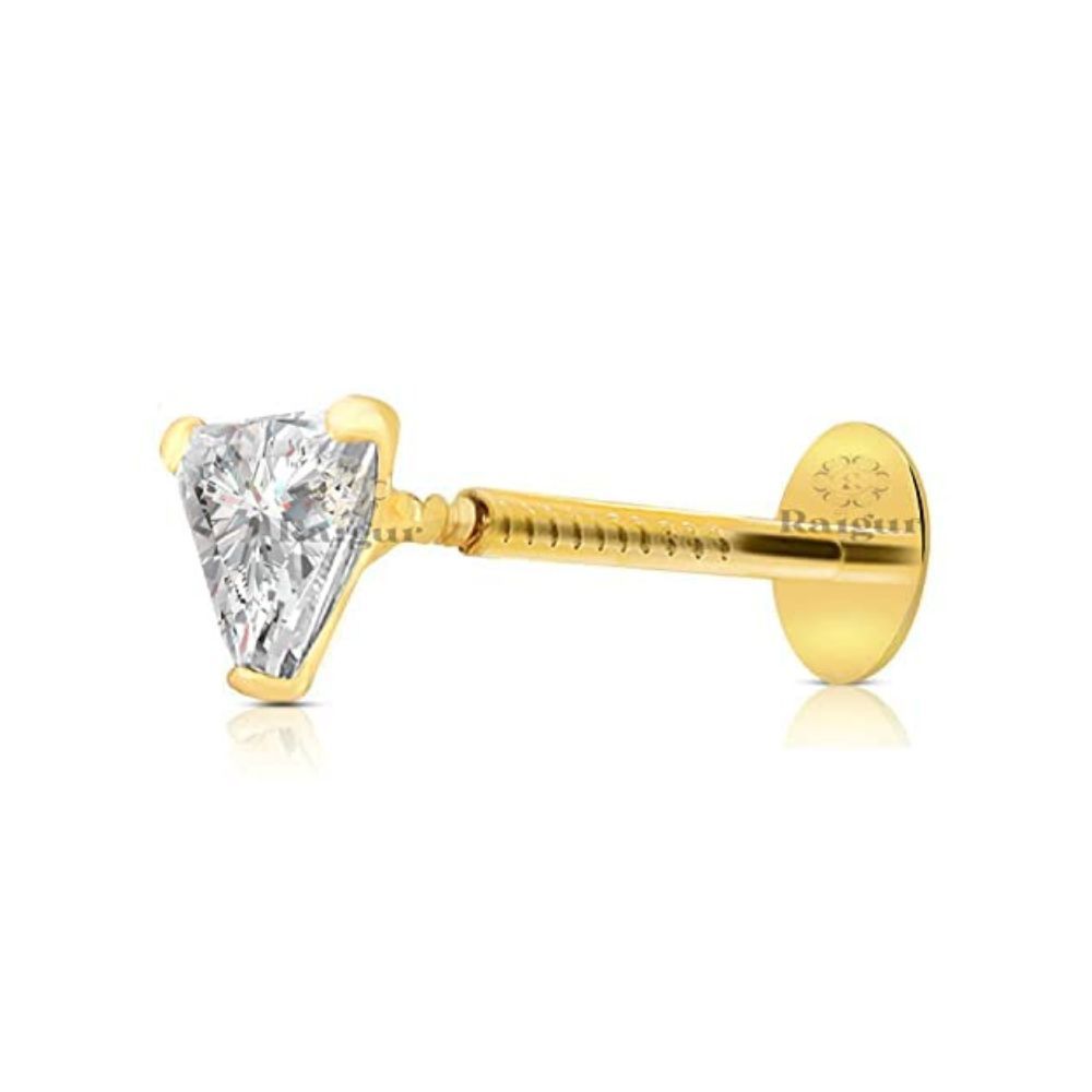 Buy FreshTrends I1 2.5mm 0.06 ct. tw Diamond 14K White Gold Bone Nose Ring  20G at Amazon.in