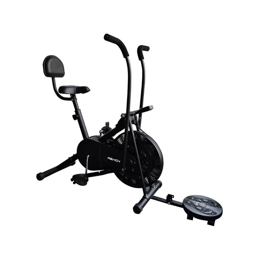 beatXP Vortex Energize 1M Air Bike Exercise Cycle for Home, Gym Cycle for  Workout with Adjustable Cushioned Seat, Moving Handles