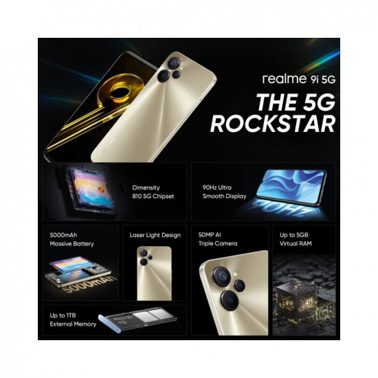 realme 9i 5G Rocking Black 4GB RAM 64GB Storage