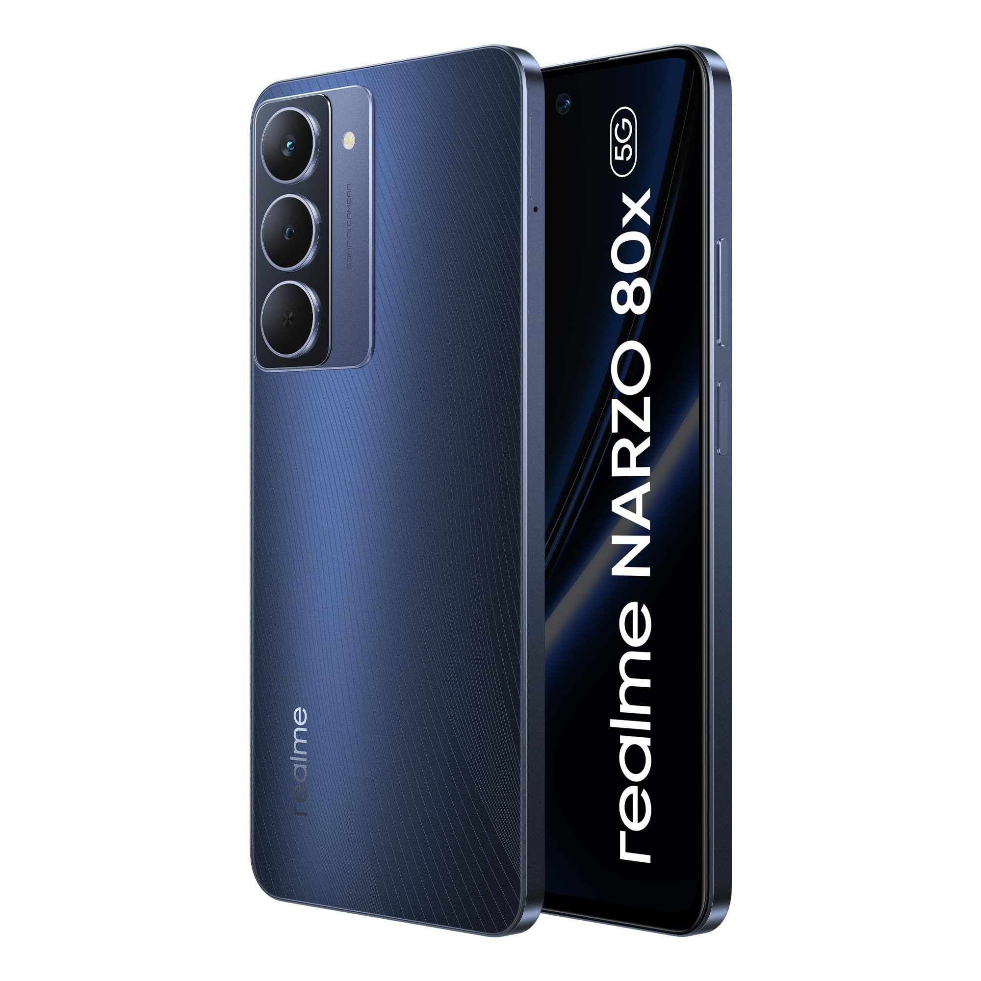 realme NARZO 80x 5G Deep Ocean6GB128GB  Dimensity 6400 5G Chipset  6000mAh Long-Lasting Battery  45W Fast Charge  120Hz Eye Comfort Display  IP69 Top-Tier Waterproof