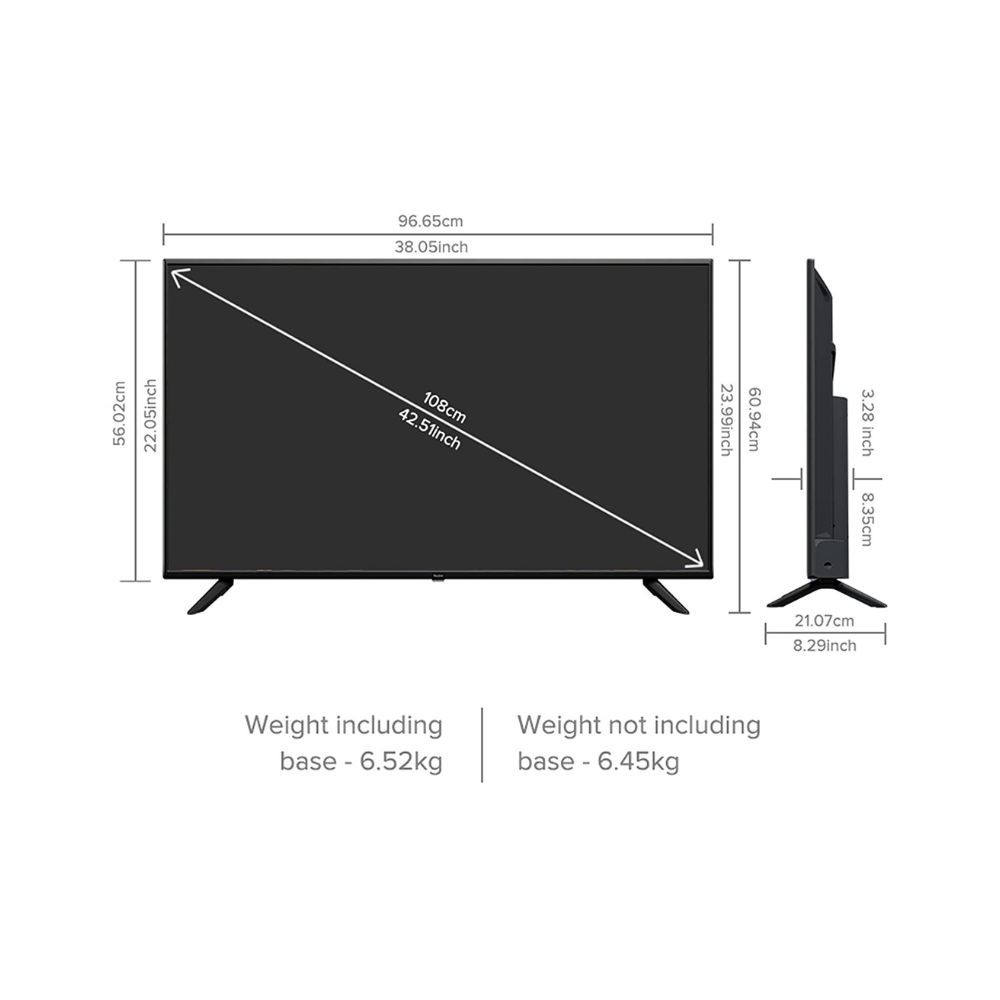 Redmi 108 cm (43 inches) Android 11 Series Full HD Smart LED TV L43M6-RA/L43M7-RA (Black)