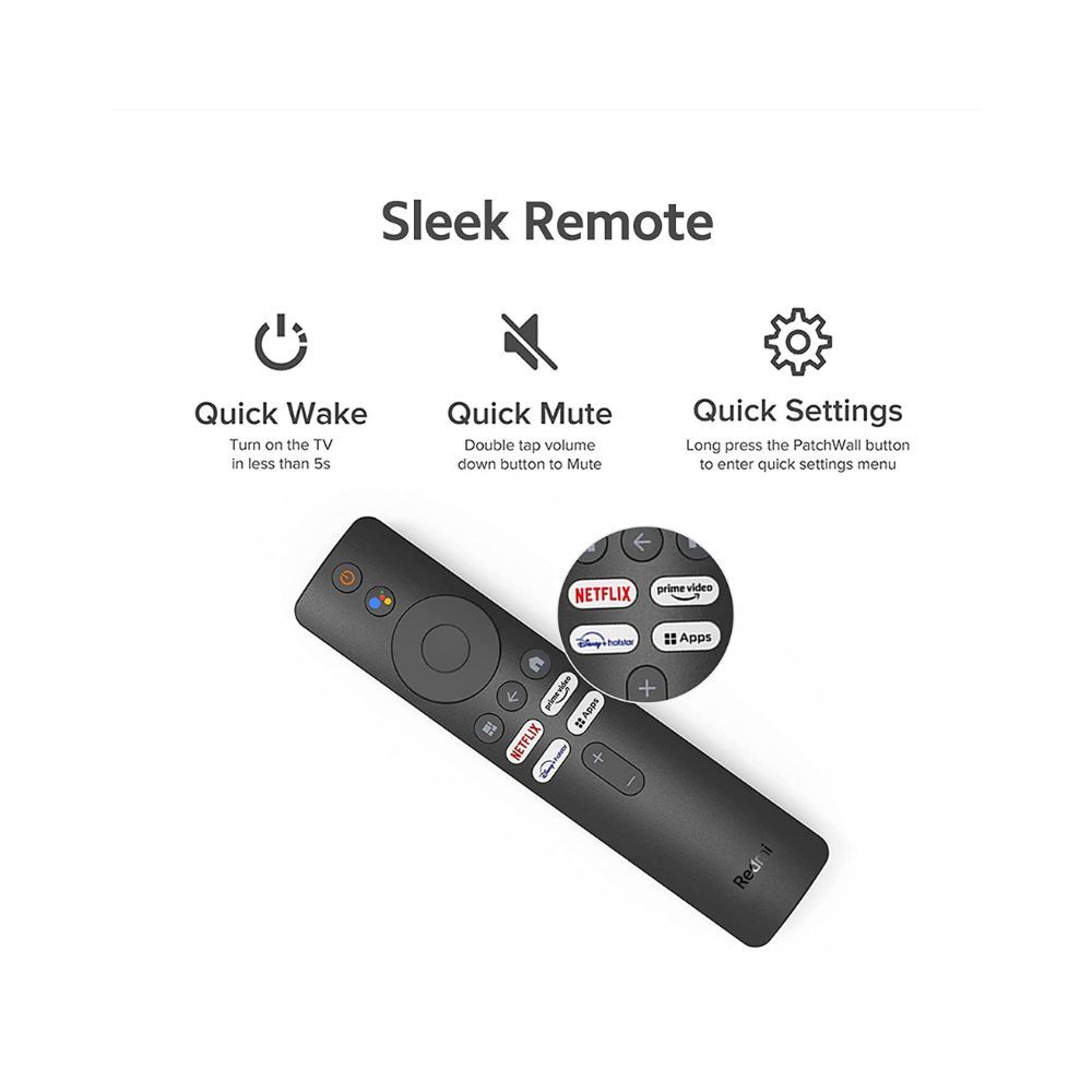 Redmi 126 cm 50 inches 4K Ultra HD Android Smart LED TV X50  L50M6-RA Black