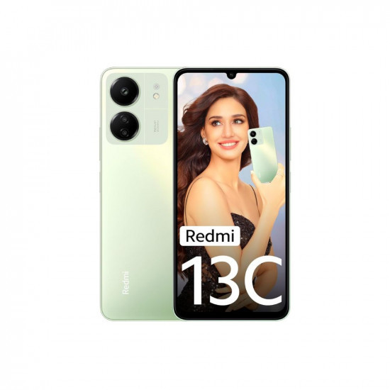 Redmi 13C (Starshine Green, 8GB RAM, 256GB Storage) | Powered by 4G MediaTek Helio G85 | 90Hz Display | 50MP AI Triple Camera