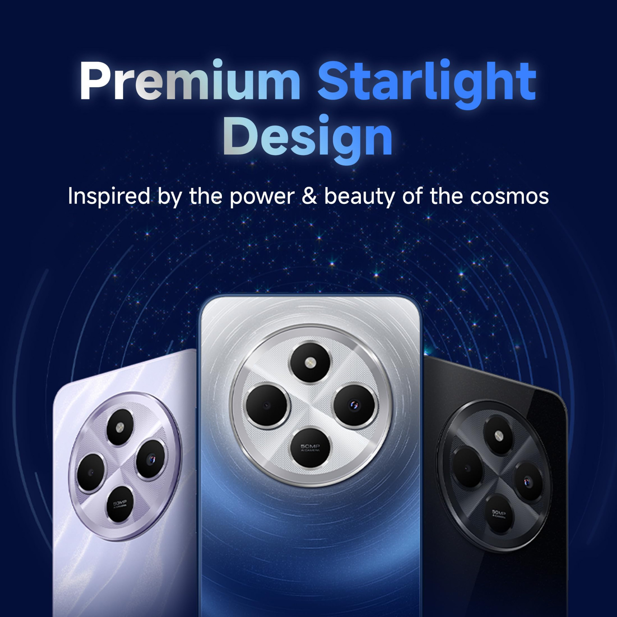 Redmi 14C 5G Starlight Blue 6GB RAM 128GB Storage  Superfast 4nm Snapdragon 4 Gen 2  120Hz 1747cm 688 Display  5160mAh Battery  50MP Dual Camera  Premium Starlight Design