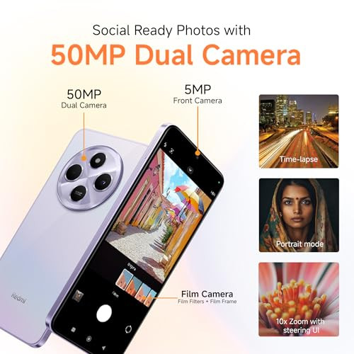 Redmi A4 5G Sparkle Purple 4GB RAM 64GB Storage  Global Debut SD 4s Gen 2  Segment Largest 688in 120Hz  50MP Dual Camera  18W Fast Charging