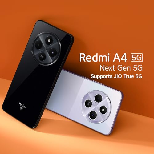 Redmi A4 5G Sparkle Purple 4GB RAM 64GB Storage  Global Debut SD 4s Gen 2  Segment Largest 688in 120Hz  50MP Dual Camera  18W Fast Charging