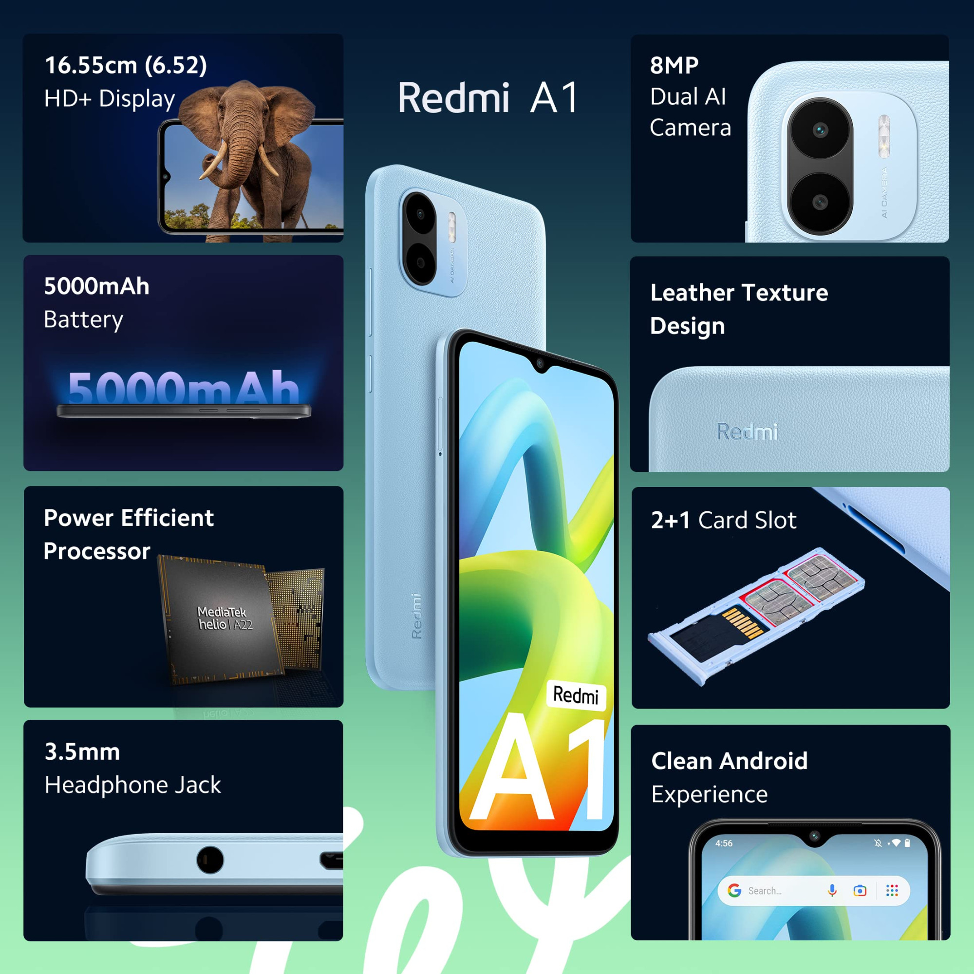 Redmi New 3 Light Blue 2GB RAM 32GB Storage