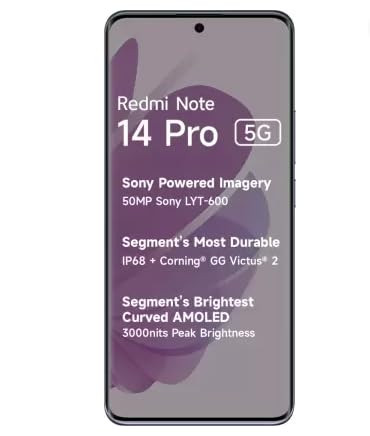 Redmi Note 14 Pro 5G Phantom Purple 128 GB 8 GB RAM