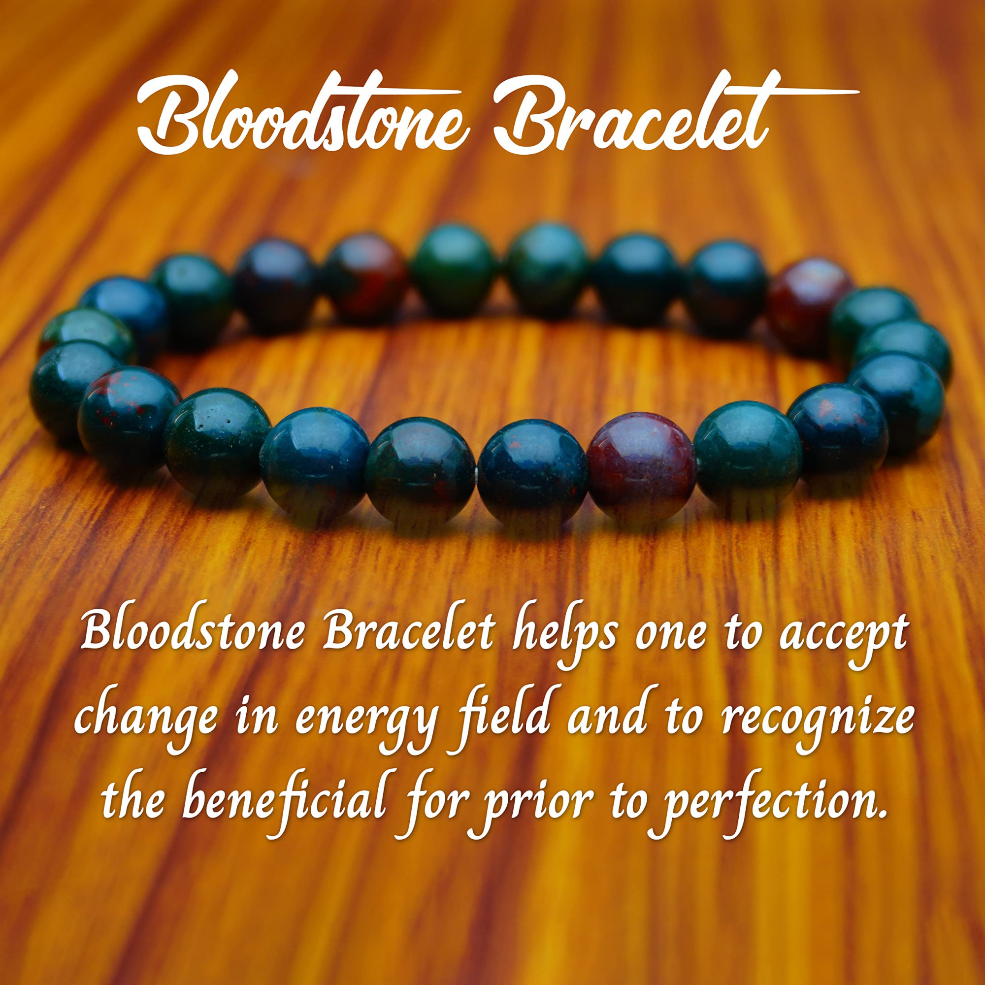 Amazon.com: Bloodstone Bracelet for Women Men's Gifts - Protection Healing  Crystal Bracelet - 8mm Gemstone Beaded Adjustable Bracelet Pulseras Para  Hombres Mujer Stocking Stuffers : Handmade Products