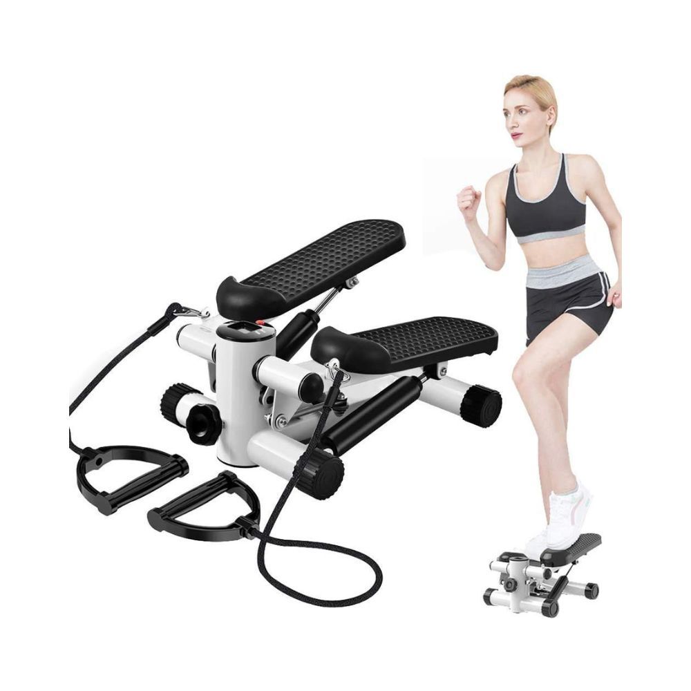 Ritmo Mini Stepper, Stair Steppers with Adjustable Resistance Bands Portable Air Climber Hydraulic Cardio Fitness Step Machine