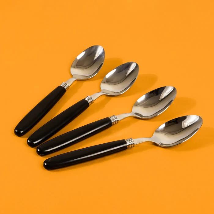 Sabichi Elkie Food Grade Stainless Steel Cutlery | Premium Black Flatware Set