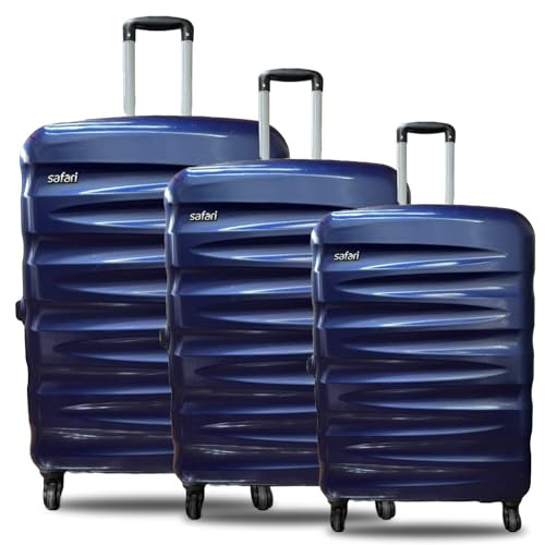 Safari Carter Hard Luggage Set of 3 Trolley Bags (55CM, 67CM, 76CM) | Genx  Bags Online