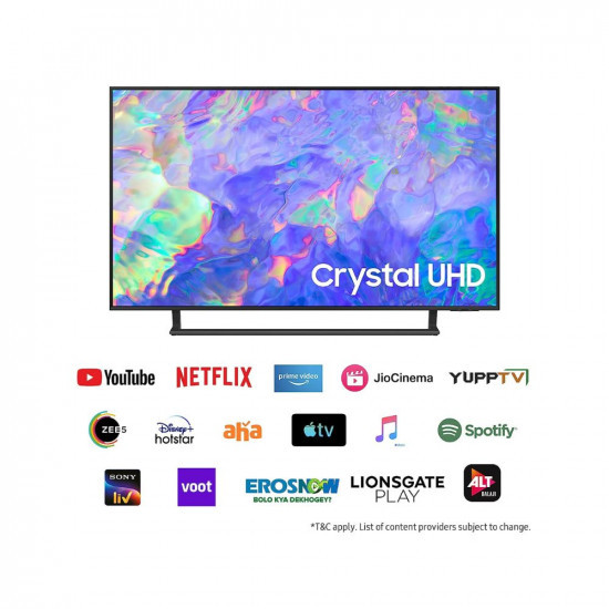Samsung 108 cm 43 inches 4K Ultra HD Smart LED TV UA43CU8570ULXL Titan Grey