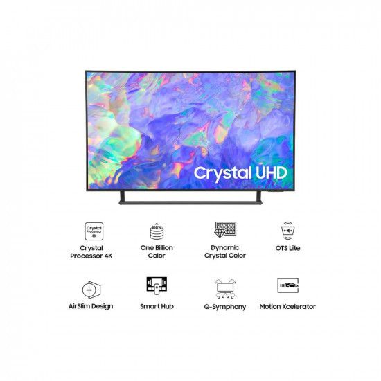 Samsung 108 cm 43 inches 4K Ultra HD Smart LED TV UA43CU8570ULXL Titan Grey