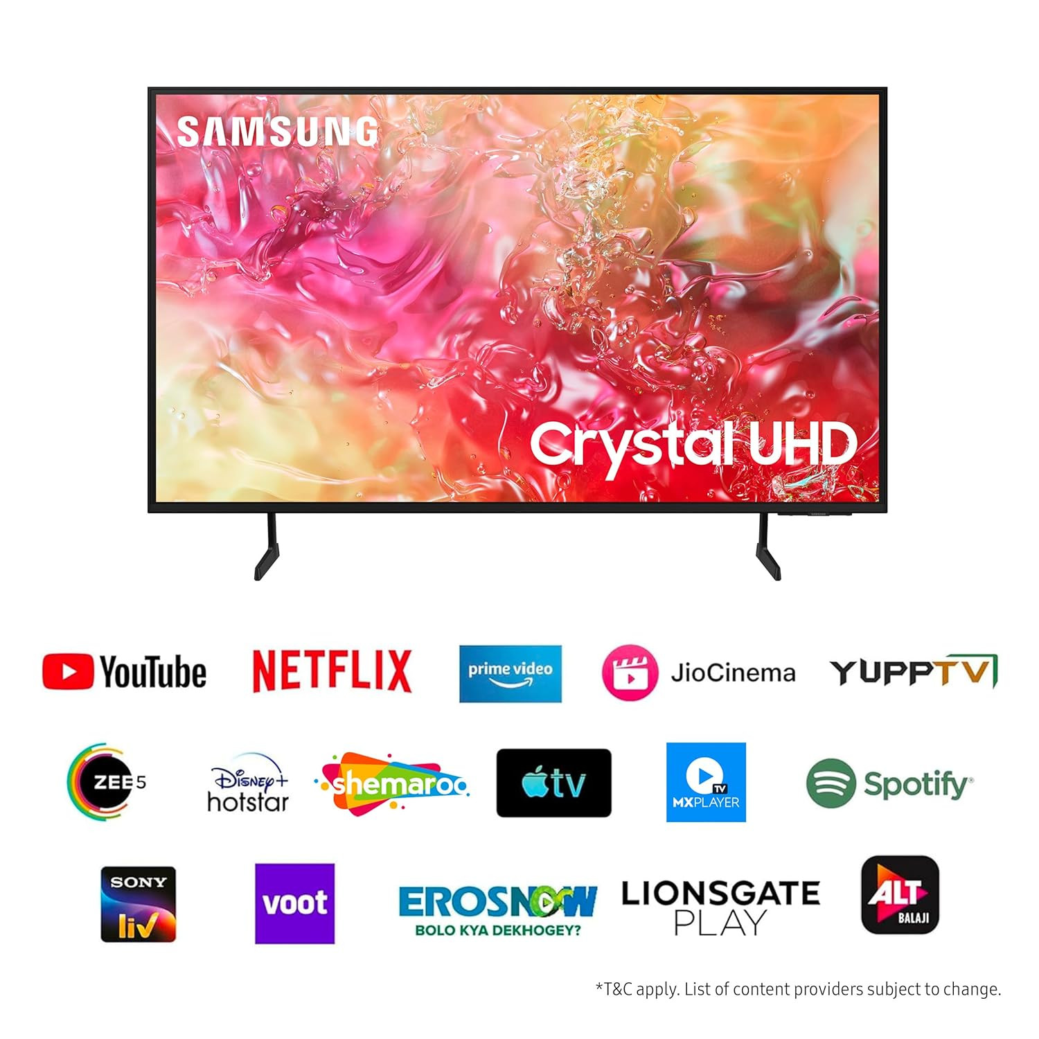 Samsung 108 cm 43 inches 4K Ultra HD Smart LED TV UA43DU7660KLXL Black