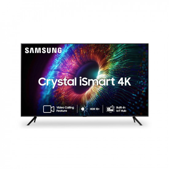 Samsung 108 cm 43 inches Crystal iSmart 4K Ultra HD Smart LED TV UA43CUE60AKLXL Black