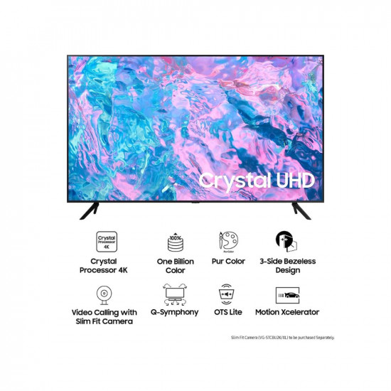Samsung 108 cm 43 inches Crystal iSmart 4K Ultra HD Smart LED TV UA43CUE60AKLXL Black